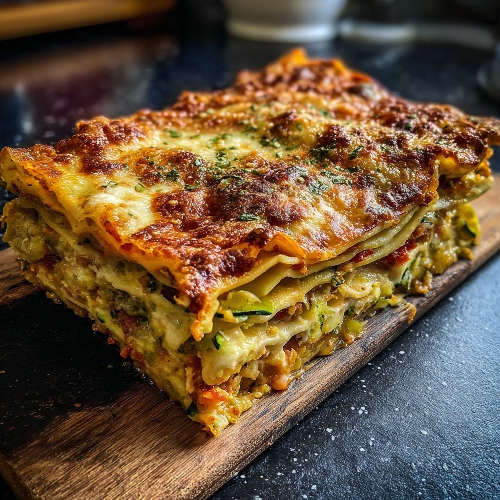 Lasagne mit Zucchini und Aubergine