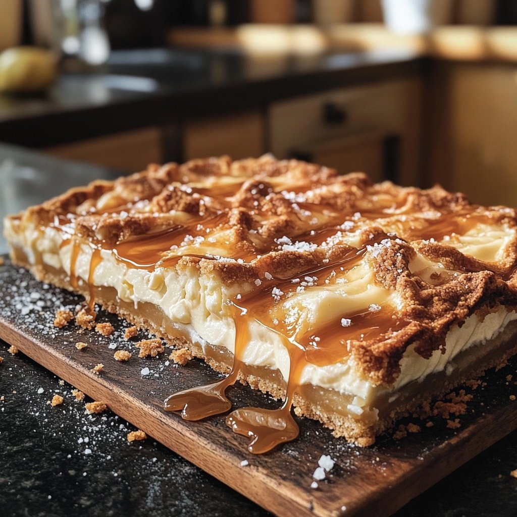 Salzkaramell-Käsekuchen – Cremiger Genuss trifft auf salzige Süße
