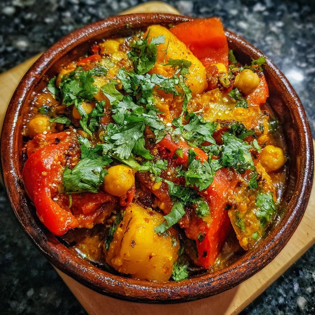 Vegetarisches Abendessen mit Curry