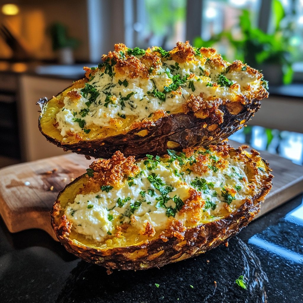 Ofenkartoffeln mit Kräuterquark