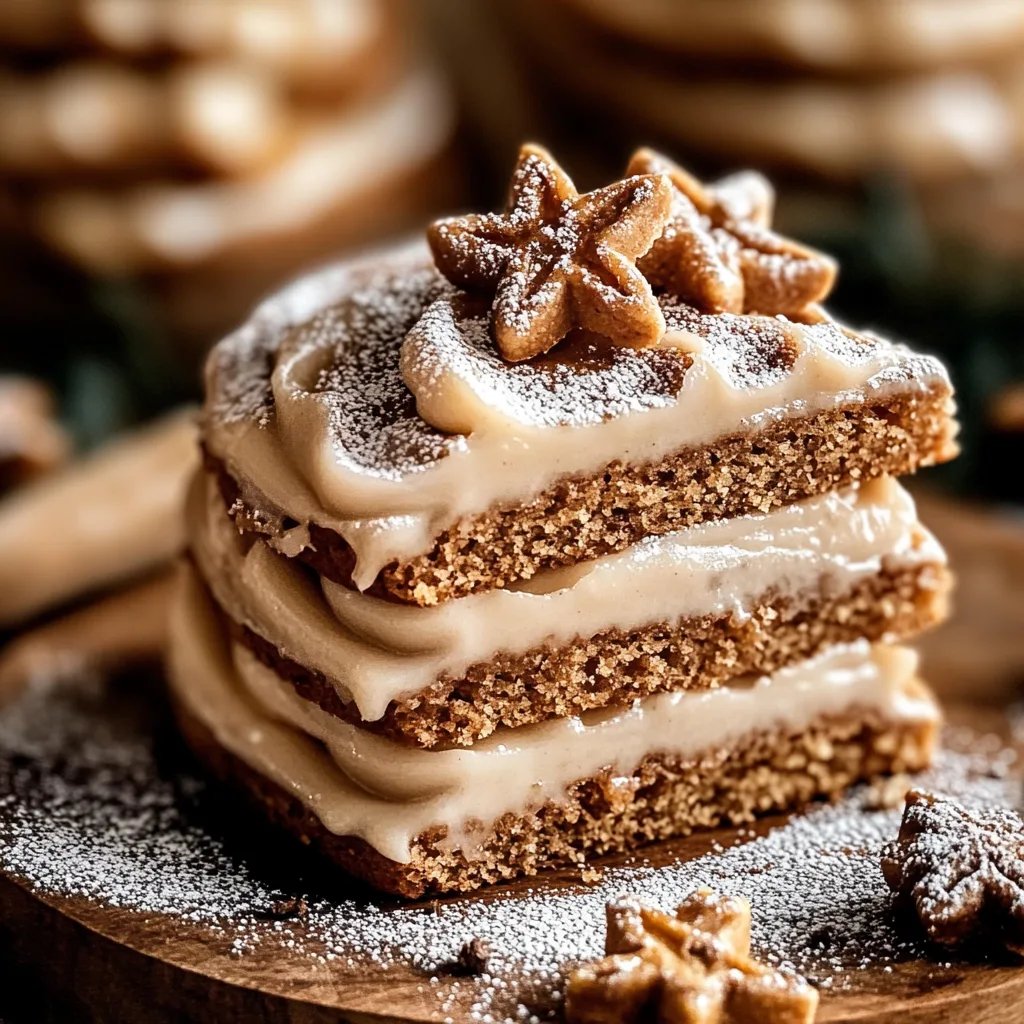 Lebkuchen mit süßer Melasseglasur