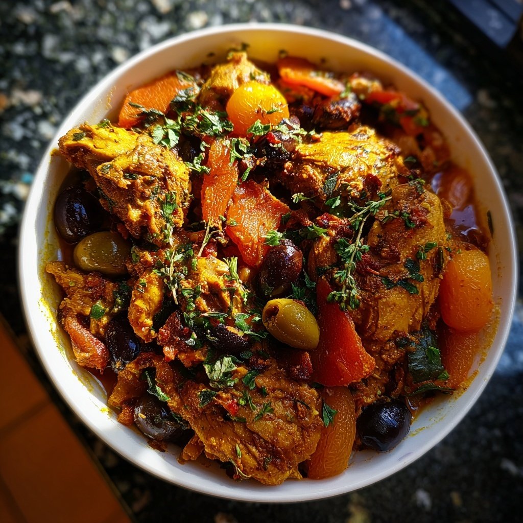 Internationale Küche Marokkanisches Hähnchen-Tagine