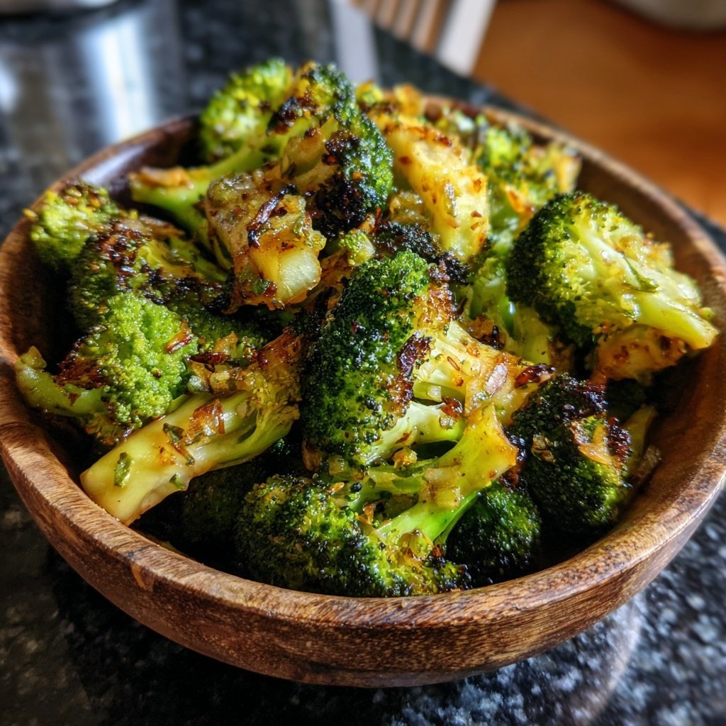 Brokkoli Pfanne Mit Knoblauch