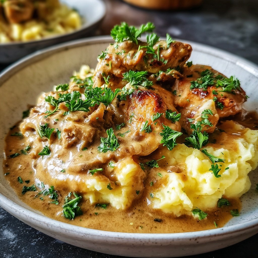 Hausmannskost Cremiges Hähnchen mit Kartoffelpüree