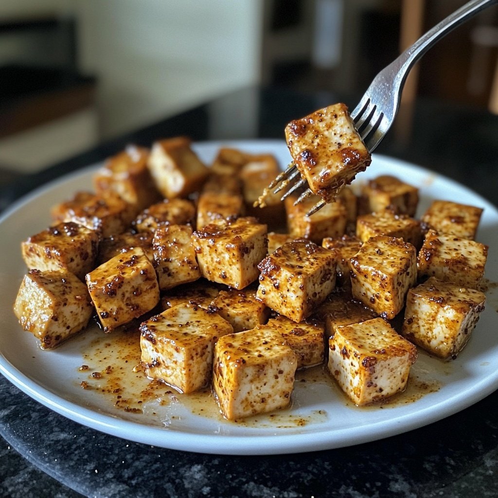 Veganer Sahne-Wirsing mit würzigem Tofu