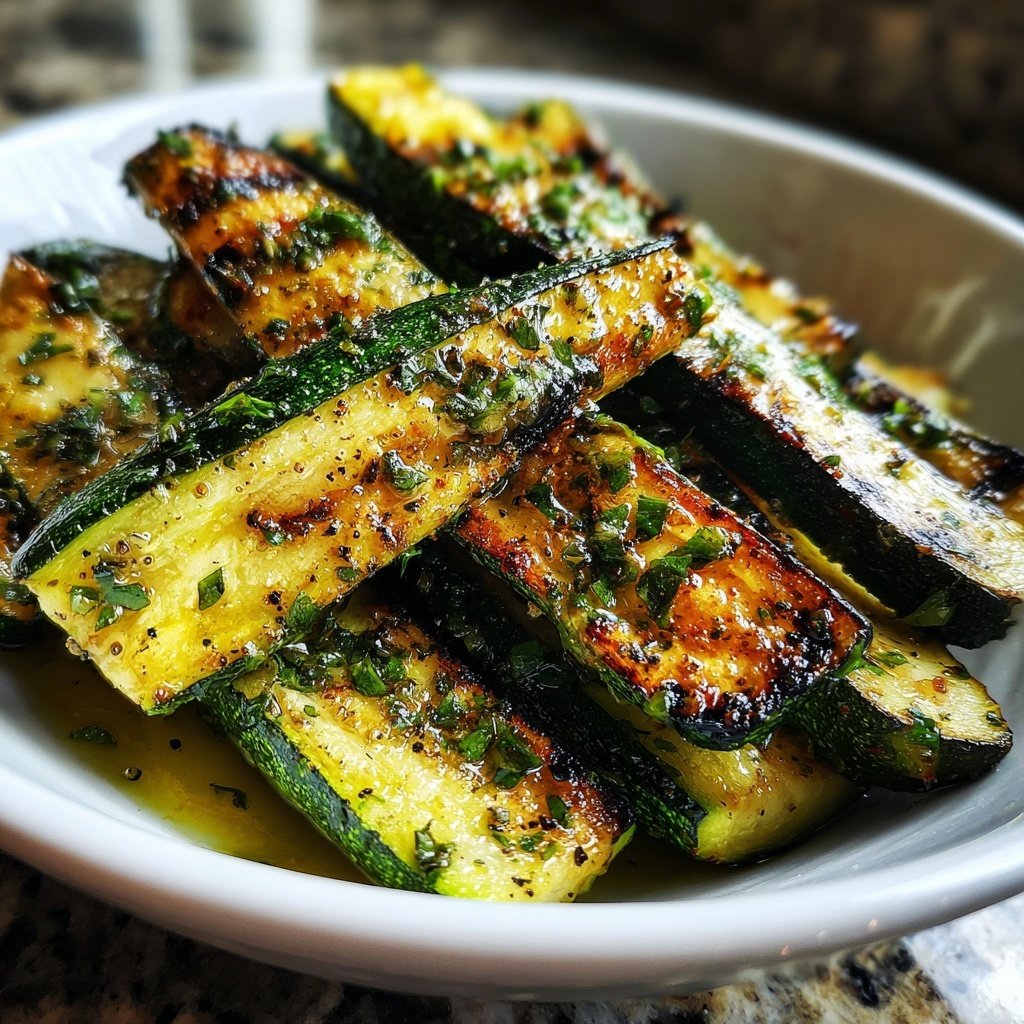 Gegrillte Zucchini Mit Kräutern