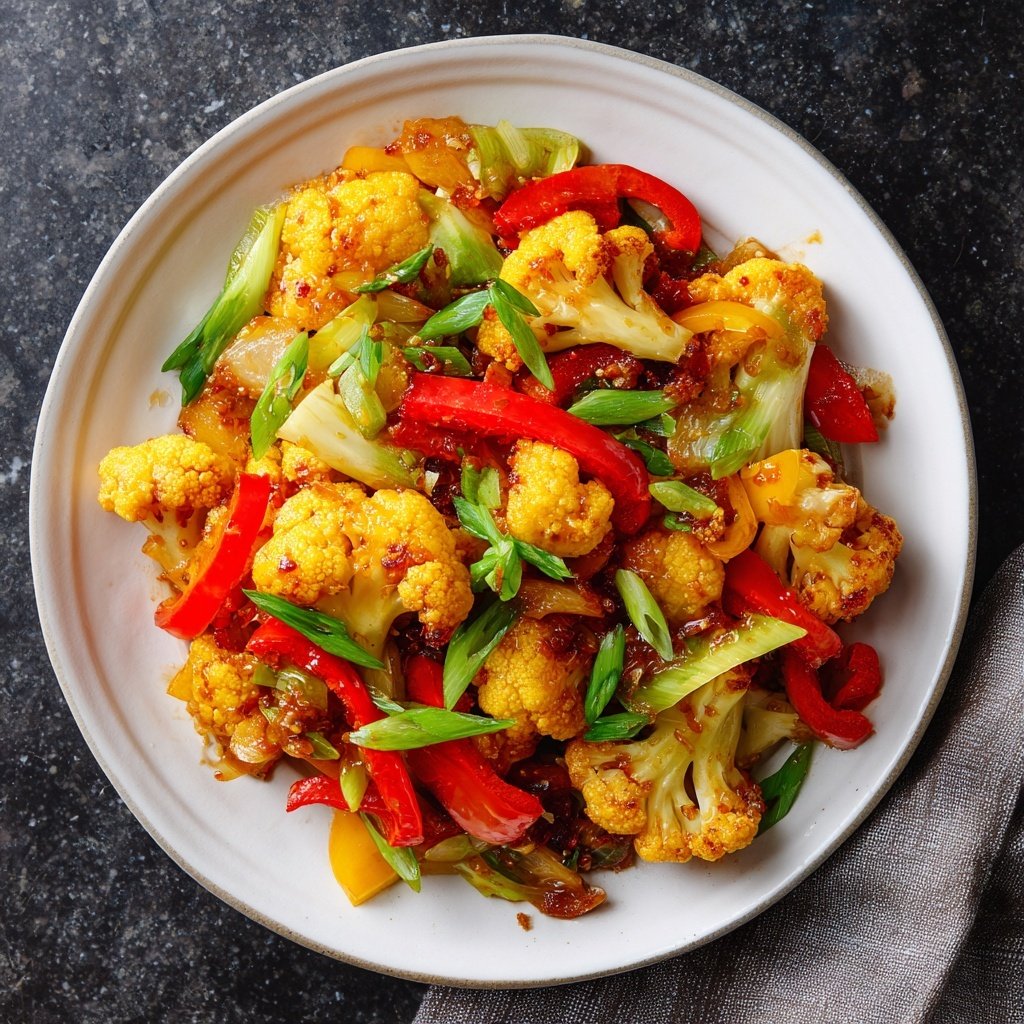 Blumenkohl Pfanne Asiatisch