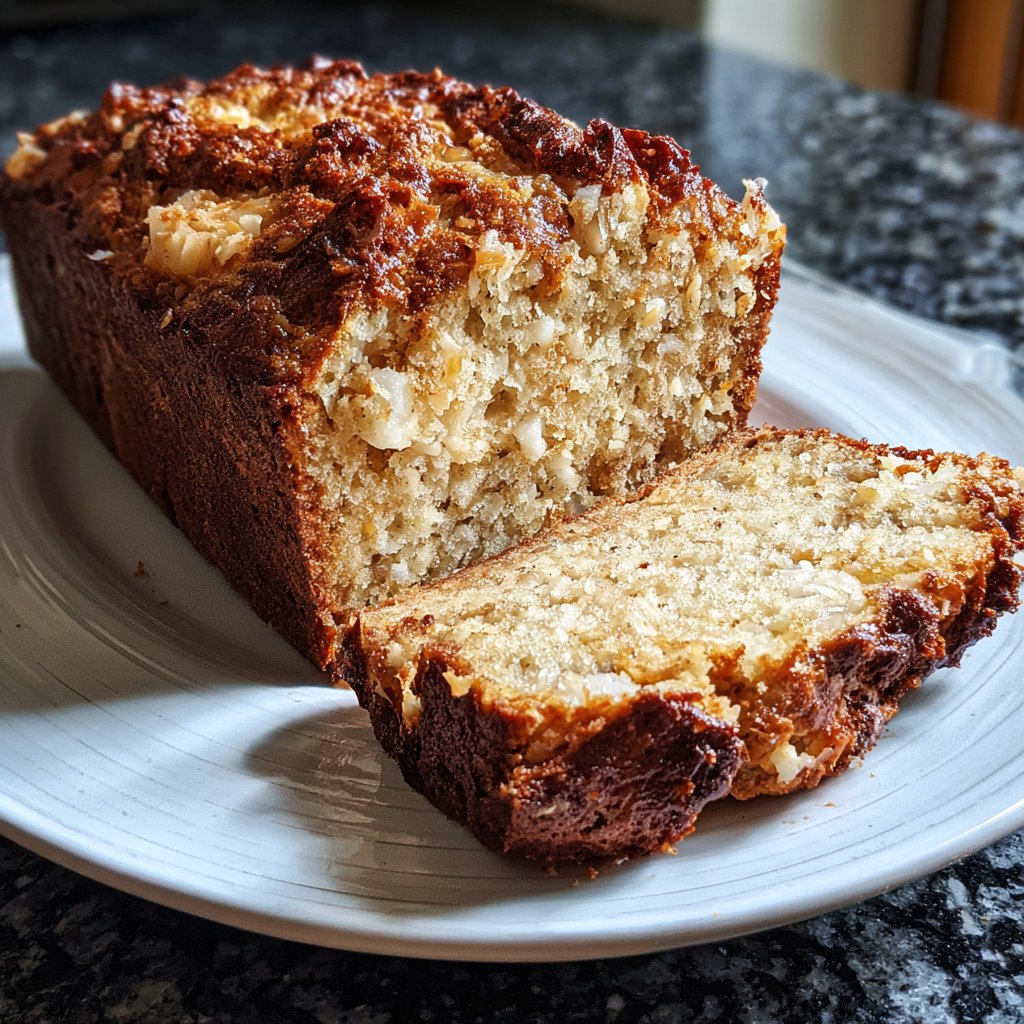 Bananenbrot mit Kokos