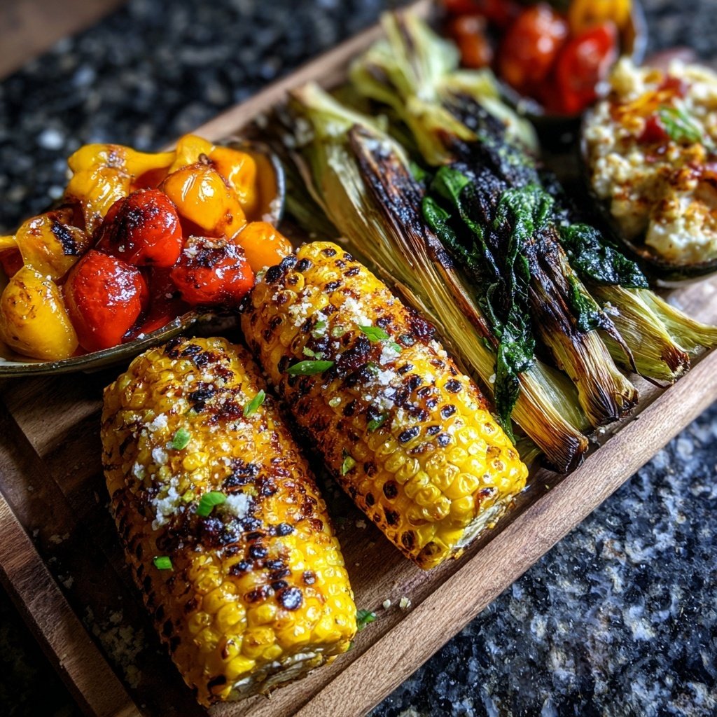 Grill Beilagen Mit Mais Und Paprika