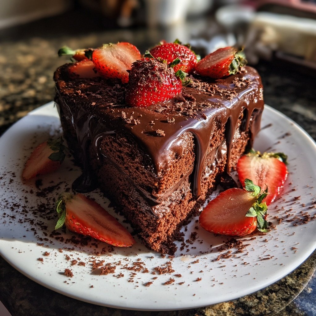 Valentinstag Kuchen mit Schokolade