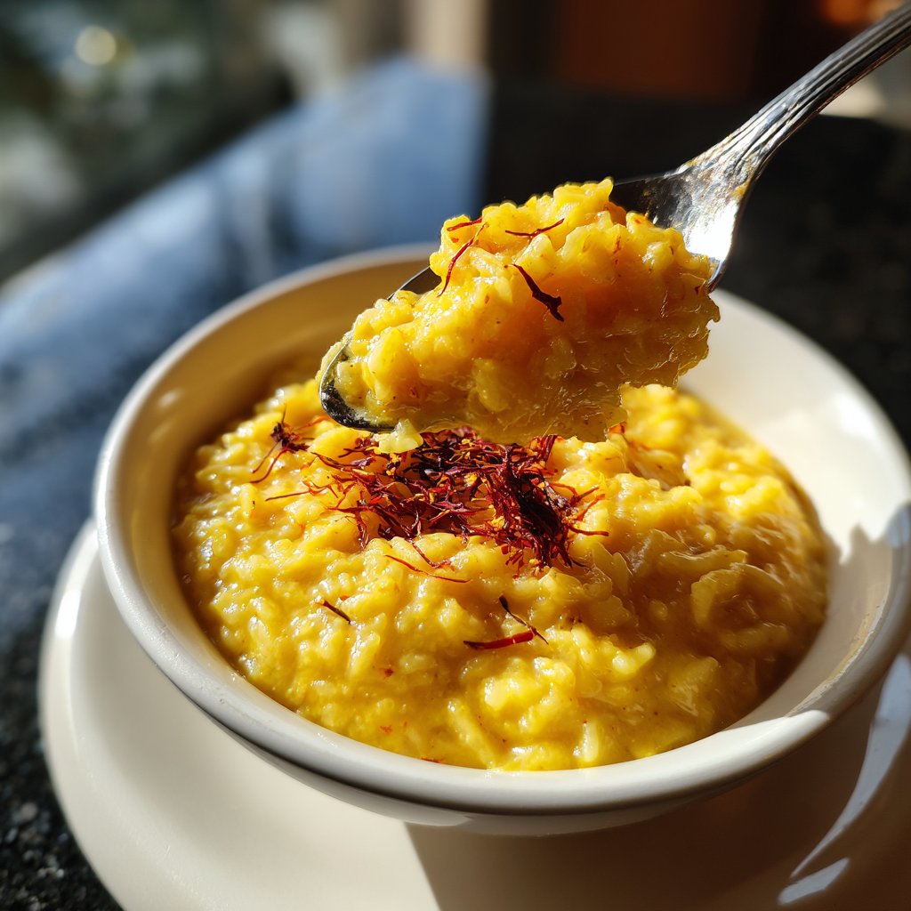 Safranrisotto für ein besonderes Dinner